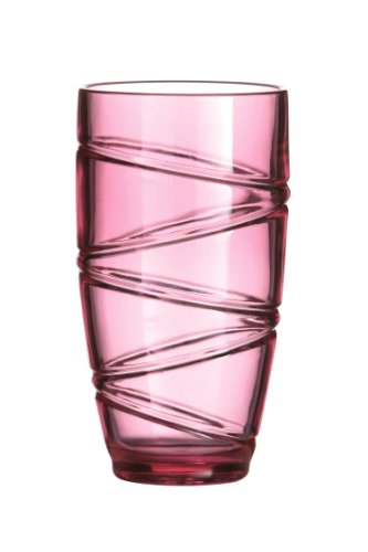 Premier Housewares Hiball-Glas Summer Kunststoff rosa, 8x8x15 von Premier