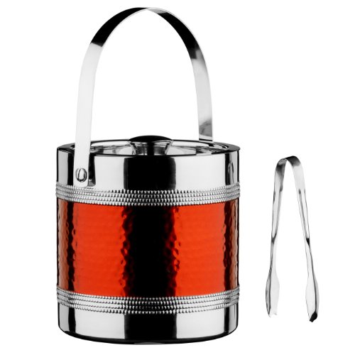 Premier Housewares Ice Bucket, Stainless Steel, Red Premier Housewares Ice Bucket, Stainless Steel, Red von Premier