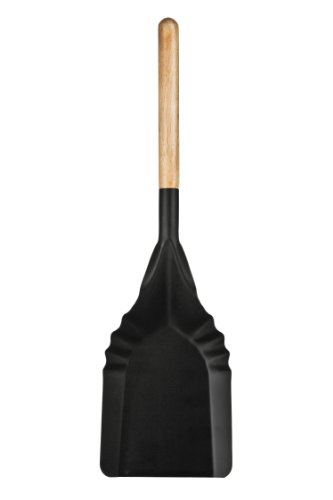 Premier Housewares Kaminschaufel aus Eisen mit Holzgriff 7 x 49 x 14 cm schwarz von Premier