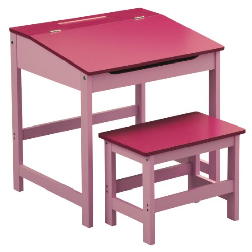 Premier Housewares Kinder Schreibtisch-Set, mit Tisch und Stuhl, 57 x 55 x 48 cm, 2-teilig Rose von Premier