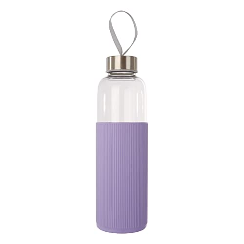 Premier Housewares Mimo Glass Mug with Purple Silicone Sleeve von Premier