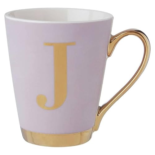 Premier Housewares Mimo Grey Frosted Deco J Letter Monogram Mug von Premier