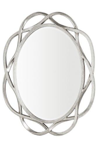 Premier Housewares Mirage Wandspiegel aus Glas, 127 x 102 x 3 cm, silberfarben von Premier