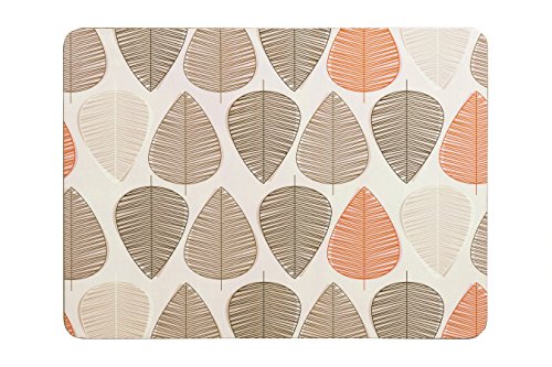 Premier Housewares Orange Leaf Tischsets, 4er Set, Kork von Premier Housewares