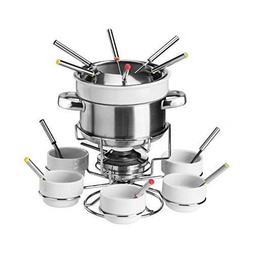 Premier Housewares Rostfreier Stahl/Porcelain Fondue Set, Weiß by Premier Housewares von Premier