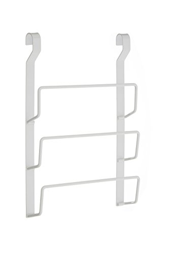 Premier Housewares SORELLO Aufhängen Pfanne Deckel Rack, Eisen, Weiß, 7 x 24 x 36 cm von Premier