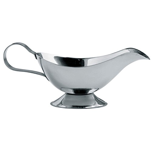 Premier Housewares Sauciere, hochglanzpolierter Edelstahl, 280 g (0509203), edelsthal, Silber, 10x22x11 von Premier