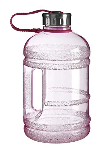 Premier Housewares Sport-TrinkFlasche, 1890 ml, rosa, PETG-Kunststoff, Edelstahl, Einheitsgröße, 12x12x23 von Premier