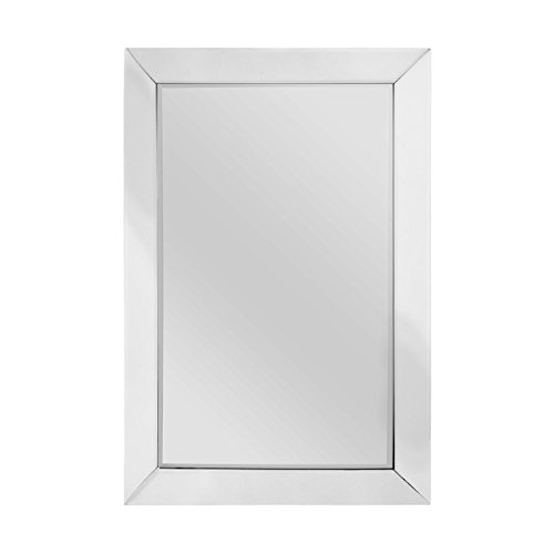 Premier Housewares Wandspiegel, Glas, Grau von Premier