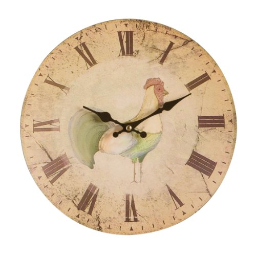 Premier Housewares Wanduhr Home To Roost Hahnenmotiv, 29 cm von Premier