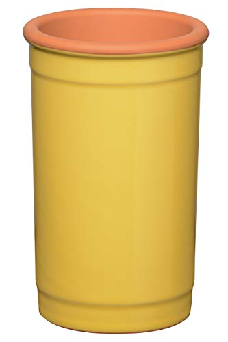 Premier Weinkühler, Gelb, Ton, 13 x 13 x 20 cm von Premier