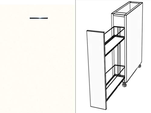 Premium-Ambiente ASE207 Unterschrank Apothekerschrank Vollauszug Softclosing EURODEKOR® (Breite 30cm, 67 Premiumweiss) von Premium-Ambiente