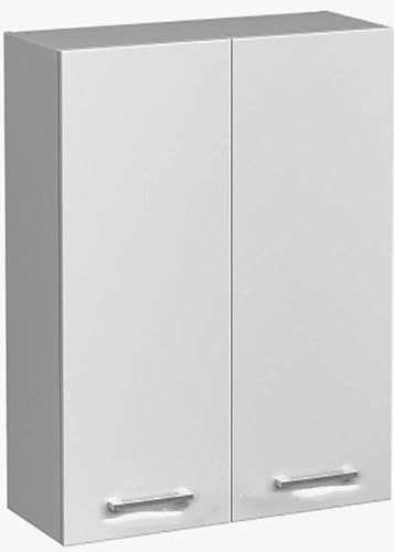 Premium-Ambiente SDC067 Hängeschrank 2-türig 2 Fachböden 72cm hoch Softclosing Montageschine inkl. EURODEKOR® (Breite 60cm, 67 Premiumweiss) von Premium-Ambiente
