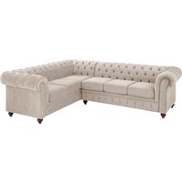 Home affaire Chesterfield-Sofa "Chesterfield Ecksofa, auch in Leder L-Form" von home affaire