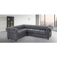 Home affaire Chesterfield-Sofa "Chesterfield Ecksofa, auch in Leder L-Form" von home affaire