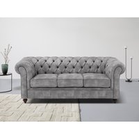 Home affaire Chesterfield-Sofa "Chesterfield 3-Sitzer B/T/H: 198/89/74 cm", mit hochwertiger Knopfheftung, auch in Leder Home affaire Chesterfield-Sofa "Chesterfield 3-Sitzer B/T/H: 198/89/74 cm", mit hochwertiger Knopfheftung, auch in Leder von home affaire