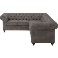 Home affaire Chesterfield-Sofa "Chesterfield Ecksofa, auch in Leder L-Form" von home affaire