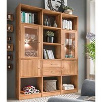 Home affaire Regalelement "Ecko" aus schönem massivem Wildeichenholz, Breite 136 cm von home affaire