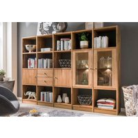 Home affaire Regalelement "Ecko" aus schönem massivem Wildeichenholz, Breite 225 cm von home affaire