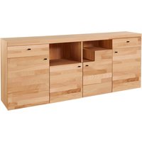 Home affaire Sideboard "Divupe", Kommode Breite 186 cm, Fronten aus Massivholz, FSC-zertifiziert von home affaire