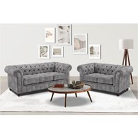 Home affaire Sitzgruppe "Chesterfield", (2 tlg.), hochwertige Knopfheftung, bestehend aus 2- und 3-Sitzer von home affaire