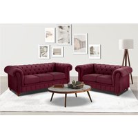 Home affaire Sitzgruppe "Chesterfield", (2 tlg.), hochwertige Knopfheftung, bestehend aus 2- und 3-Sitzer von home affaire