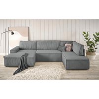 Home affaire Wohnlandschaft "SHERWOOD XXL 329 cm Schlafsofa, U-Form" von home affaire