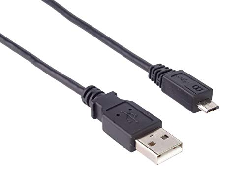 PremiumCord USB - Micro USB Schnellladekabel 70cm, USB A Stecker auf Micro B Stecker, USB 2.0 High Speed Datenkabel, Schnellladung, 5Pins, 2x geschirmt, AWG28, Farbe schwarz, Länge 70cm von PremiumCord