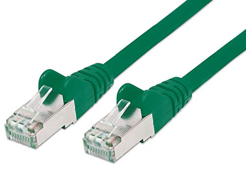 PremiumCord Netzwerkkabel, Ethernet, LAN & Patch Kabel CAT6a, 10Gbit/s, S/FTP PIMF Schirmung, AWG 26/7, 100% Cu, schnell flexibel und robust RJ45 kabel, grün, 1m von PremiumCord