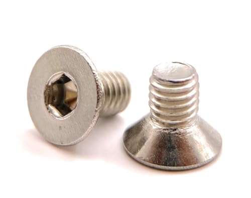 Premium Fixation Schrauben M3x5 mm Senkkopf BTR aus Edelstahl A2 | FHC Innensechskant Schrauben (Inbusschlüssel) ISO 10642 / DIN 7991 | Schrauben Edelstahl A2 (V2A/304): 50 Stück von Premium Fixation