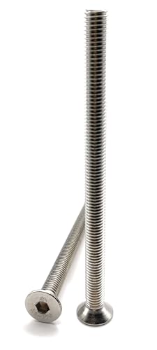 Premium Fixation Schrauben M8x120 mm Senkkopf BTR aus Edelstahl A2 | FHC Innensechskant Schraube (Inbusschlüssel) ISO 10642 / DIN 7991 | Schrauben Edelstahl A2 (V2A/304): 5 Stück von Premium Fixation