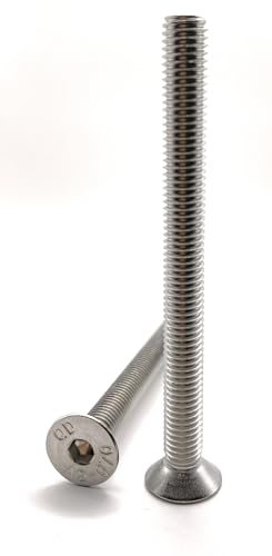 Schrauben M8x90 mm Senkkopf BTR aus Edelstahl A2 | Ø 8x90 mm - M8 x 90mm | FHC Innensechskantschrauben (Inbusschlüssel) ISO 10642 / DIN 7991 | Edelstahlschrauben A2 (V2A/304): 20 Stück - Premium von Premium Fixation