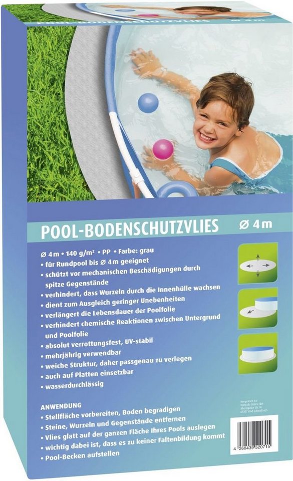 Premium Garden Pool-Abdeckplane Premium Garden Bodenschutzvlies für Pools Ø 4 m von Premium Garden