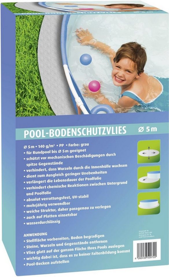 Teppichunterlage Premium Garden Bodenschutzvlies für Pools Ø 5 m, Premium Garden von Premium Garden