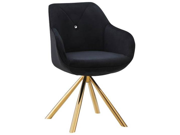 Armlehnstuhl Relax Gold Schwarz/Goldfarben von Premium-Living