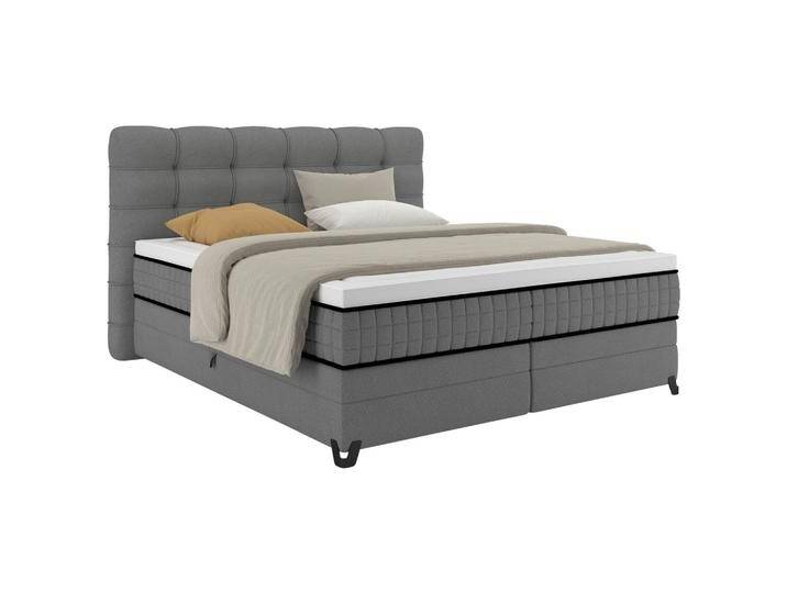 Boxspringbett Carmen C Dunkelgrau ca. 180x200cm von Premium-Living