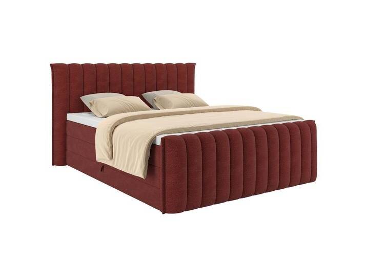 Boxspringbett Lina Rot ca. 200x200cm von Premium-Living