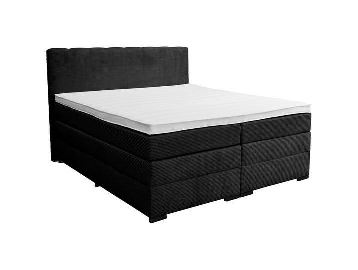 Boxspringbett Malaga ohne Fußteil Schwarz ca. 180x200cm Boxspringbett Malaga ohne Fußteil Schwarz ca. 180x200cm von Premium-Living