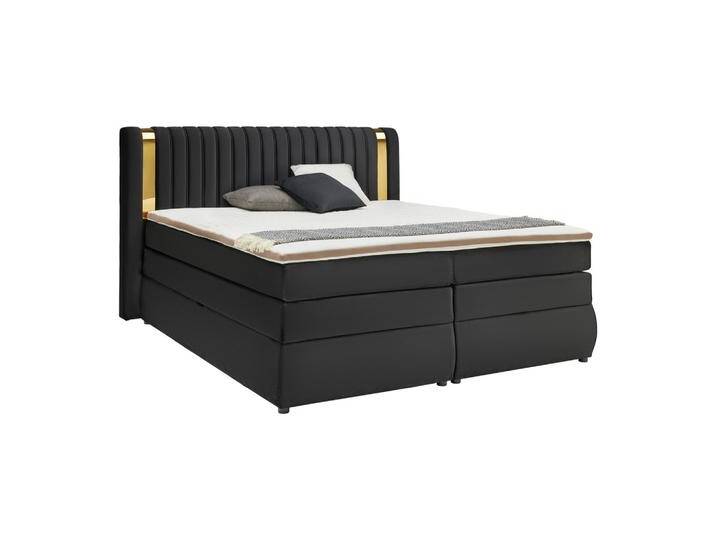 Boxspringbett Minola Gold Schwarz ca. 180x200cm Boxspringbett Minola Gold Schwarz ca. 180x200cm von Premium-Living