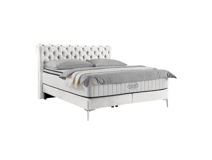 Boxspringbett Queen in Ecru ca. 180x200cm Boxspringbett Queen in Ecru ca. 180x200cm von Premium-Living