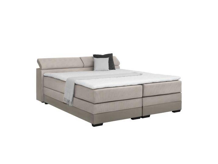 Boxspringbett Sevilla Graubraun ca. 140x200cm von Premium-Living