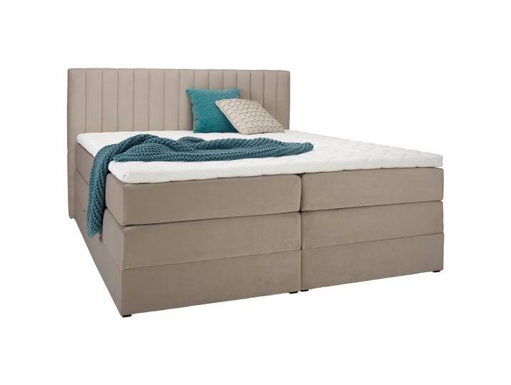 Boxspringbett Simon in Beige ca. 160x200cm von Premium-Living