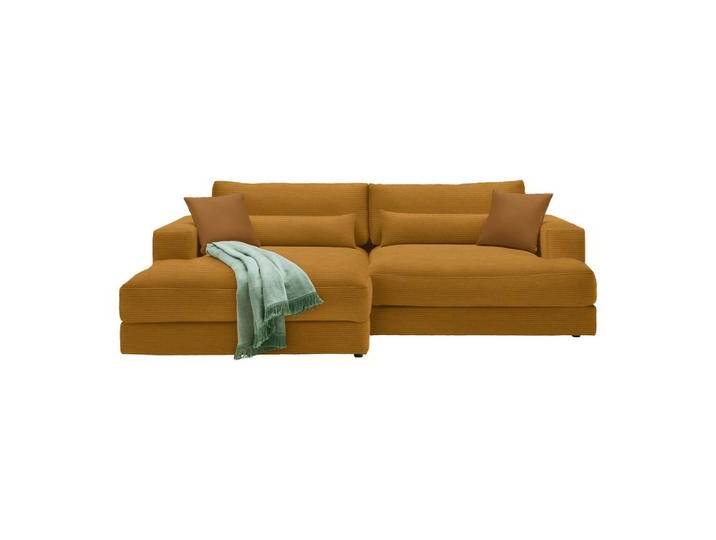 Ecksofa Fabiona links Senfgelb von Premium-Living