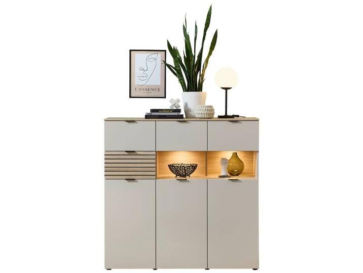 Highboard Memphis Eichefarben/Kaschmir von Premium-Living