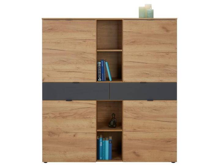 Highboard in Graphit/Eichefarben von Premium-Living