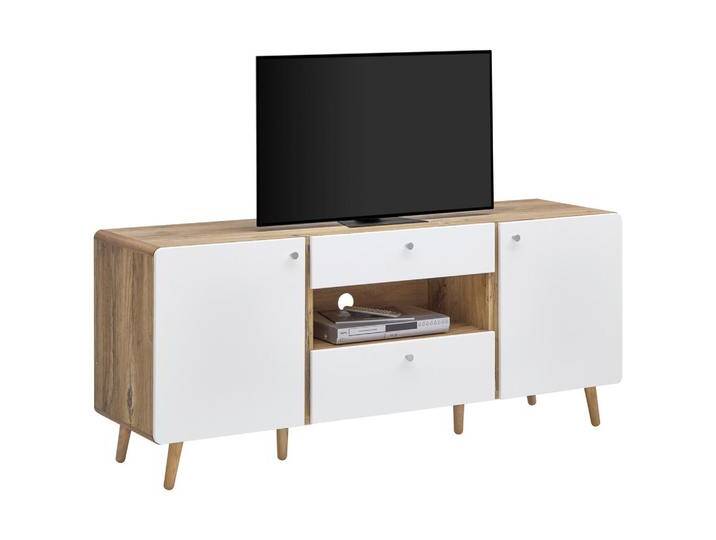 Lowboard Ronda in Weiß/Eichefarben Lowboard Ronda in Weiß/Eichefarben von Premium-Living