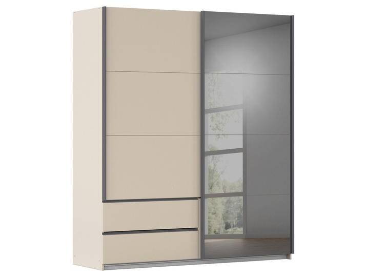 Schwebetürenschrank Elara Grau/Champagnerfarben von Premium-Living