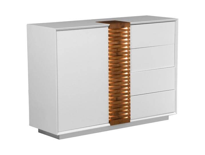 Sideboard Giovanni Weiß/Eichefarben von Premium-Living