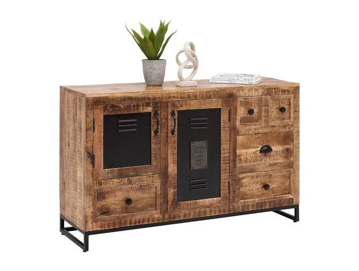 Sideboard Leya Naturfarben/Schwarz von Premium-Living