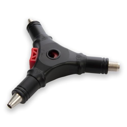 PremiumX Abisolierer CS-400 Universal Multitool Abisolier-Werkzeug Netzwerkkabel Koaxial-Kabel RG59 RG6 Entmanteler von Premium X